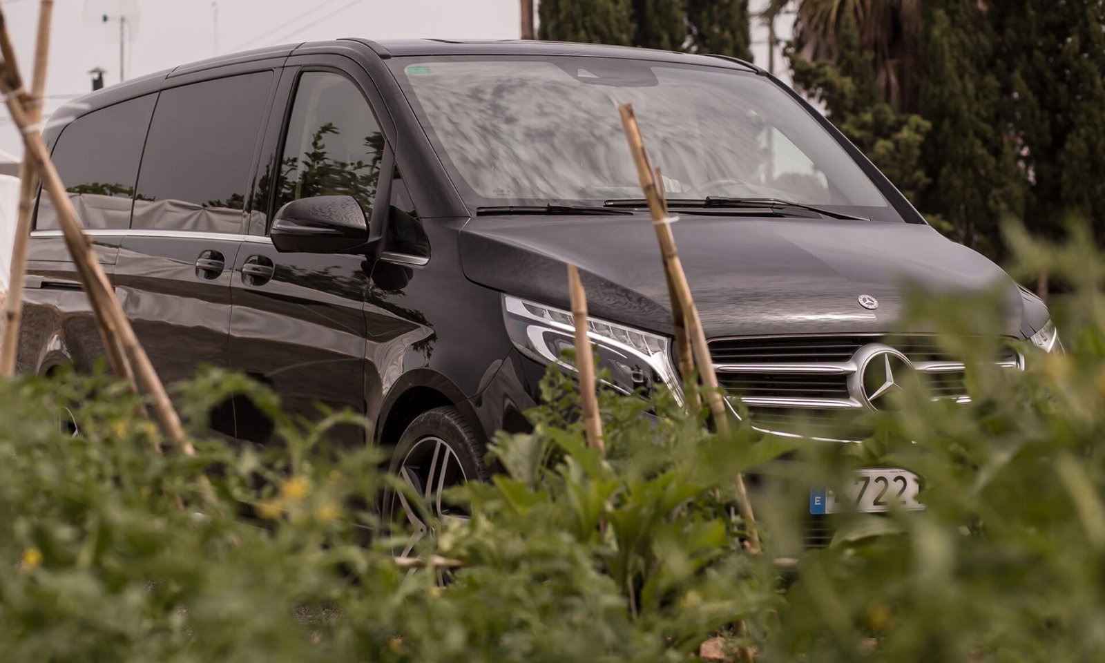 tres chicas guapas pie esperando a su transfer desde el aeropuerto de Ibiza